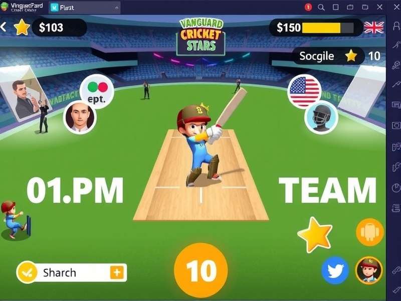 Vanguard Cricket Stars Gameplay Screenshot